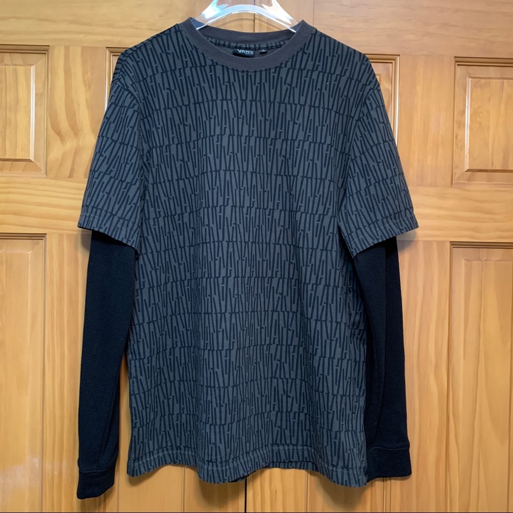 Vans Long Sleeve Shirt XL Thermal Sleeves